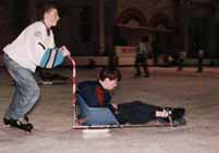 Ice Sled with Push handle Bristol &copy;) Phil Gee